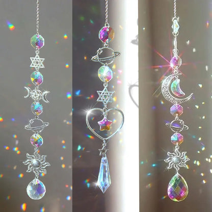 Crystal Wind Chime Rainbow Maker - Sun Catcher Pendant for Home and Garden Décor, Ideal for Holidays and Festivals