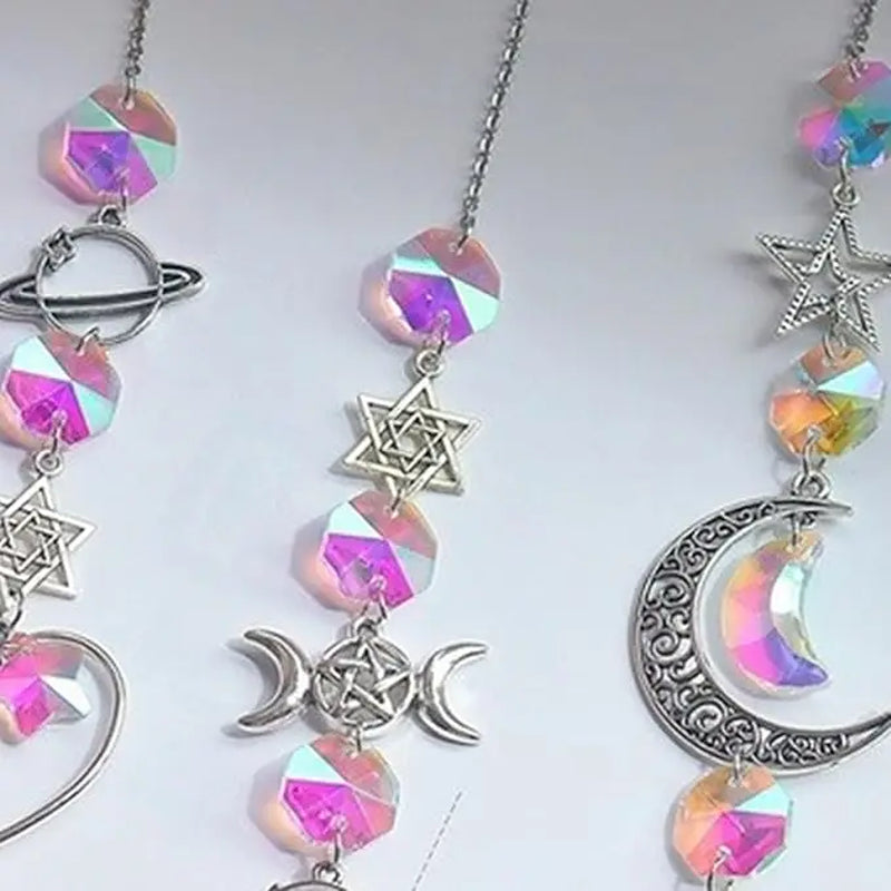 Crystal Wind Chime Rainbow Maker - Sun Catcher Pendant for Home and Garden Décor, Ideal for Holidays and Festivals