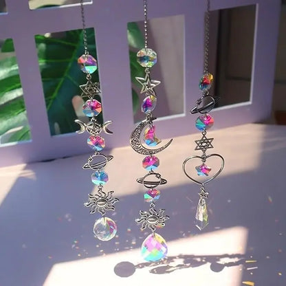 Crystal Wind Chime Rainbow Maker - Sun Catcher Pendant for Home and Garden Décor, Ideal for Holidays and Festivals