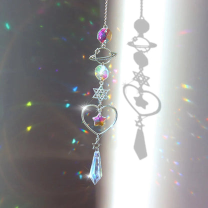 Crystal Wind Chime Rainbow Maker - Sun Catcher Pendant for Home and Garden Décor, Ideal for Holidays and Festivals